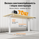 Комп'ютерний стіл SENSE7 NOJO LIGHT 140×70 см з електричним регулюванням висоти, світло-коричнево-білий - зображення 3