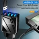 Сетевое зарядное устройство для быстрой зарядки 4 port USB Quick Charge 3.0 Black (12W) — компактная универсальная зарядка с - изображение 2