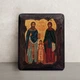 Писаная икона Рафаил, Николай и Ирина Лесбосские 13×16 см - изображение 1