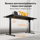 Комп'ютерний стіл SENSE7 NOJO LIGHT 120×60 см з електричним регулюванням висоти, чорний - зображення 5