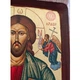 Писаная греческая икона Иисус Христос Вседержитель 18×23 см - изображение 6