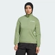 Женская флисовая спортивная кофта Terrex Multi CLIMAWARM Half-Zip Tech adidas KB2211 (XS) зеленый (4068811758264) - изображение 1