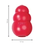 Игрушка Kong Classic для собак, груша-кормушка, M, 8,9 см - изображение 2