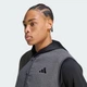 Чоловічий жилет City Tech 3 Stripes High Pile Fleece adidas KV2129 (M) сірий (4068804284381) - зображення 4