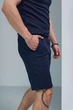 Мужские шорты Kukuruza Reebok синие спортивные повседневные летние базовые удобные стильные трикотажные для мужчин и парней/S - изображение 4