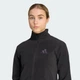 Жіноча куртка Terrex Multi Essentials Full Zip Fleece adidas KY9853 (XL) чорний (4069996617414) - зображення 4