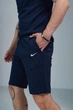 Спортивные мужские шорты Kukuruza Nike синие летние повседневные базовые удобные стильные трикотажные одежды/S - изображение 3