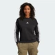 Женский свитшот Essentials 3-Stripes Fleece adidas JE1298 (XS) черный (4067902907086) - изображение 1