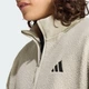 Мужская флисовая спортивная кофта City Tech 3 Stripes High Pile Full Zip adidas KV2132 (2XL) зеленый (4069993234669) - изображение 4