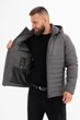 Чоловіча демісезонна куртка великого розміру UF-Fashion 147-DVL DV MEN'S 50 графітовий - зображення 6