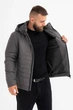 Чоловіча демісезонна куртка великого розміру UF-Fashion 147-DVL DV MEN'S 50 графітовий - зображення 7