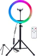 Кільцева LED RGB лампа MJ-26 26 см зі штативом і тримачем для телефону, селфі-лампа USB для фото та відео - зображення 6