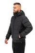 Демісезонна чоловіча куртка великого розміру UF-Fashion 144-DVL DV MEN'S 62 чорний - зображення 2