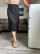 Спідниця-комбінація міді прямого крою Honey Fashion Accessories S/M чорний (10-150) - зображення 3