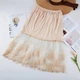 Спідниця-комбінація міді із вишитим мереживом Honey Fashion Accessories S/M бежевий (10-149) - зображення 2