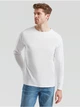 Чоловіча футболка з довгим рукавом Fruit of the Loom Valueweight Long Sleeve 100% бавовна, розмір 3XL, Біла - зображення 1