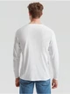 Мужская футболка с длинным рукавом Fruit of the Loom Valueweight Long Sleeve 100% хлопок,размер M, Белая - изображение 3
