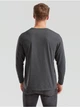 Мужская футболка с длинным рукавом Fruit of the Loom Valueweight Long Sleeve 100% хлопок,размер S, Темно-серая меланж - изображение 3