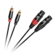 Кабель соединительный Cabletech XLR - 2RCA 1m (KPO2930) - изображение 1