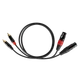 Кабель соединительный Cabletech XLR - 2RCA 1m (KPO2930) - изображение 2