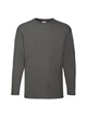 Мужская футболка с длинным рукавом Fruit of the Loom Valueweight Long Sleeve 100% хлопок,размер XL, Графит - изображение 6