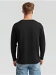 Мужская футболка с длинным рукавом Fruit of the Loom Valueweight Long Sleeve 100% хлопок,размер M, Черная - изображение 2