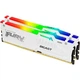 Модуль памяти для компьютера DDR5 32GB (2x16GB) 6000 MHz Beast RGB EXPO White Kingston Fury (ex.HyperX) (KF560C36BWE2AK2-32) - изображение 1