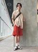 Рубашка хлопковая мужская Uniqlo 773010296 XL Бежевая (1161496350) - изображение 7