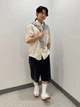 Рубашка хлопковая мужская Uniqlo 955220506 M Молочная (1161515897) - изображение 3