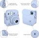 Чехол для Fujifilm Instax Mini 13 Case Frost Blue голубой, чехол совместим с камерами Mini 13/12/11/9 (без фотоаппарата) модель 2026 - изображение 3