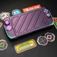 Захисний чохол в комплекті з кришкою HardShell Skull & Co StandGrip для Nintendo Switch 2 Light Green та Light Purple бампер підставка - зображення 3