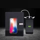 Блокнот з Powerbank бездротовою зарядкою Universal щоденник з флешкою 16 Гб Чорний (тканина) + листи в клітинку - зображення 2