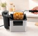 Фритюрница электрическая Sokany WJ-804 1000 Вт 1.5 л с регулировкой температуры Серебристая/Черная - изображение 1