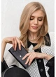 Шкіряний гаманець Smart Wallet з натуральної шкіри Краст великий жіночий гаманець з відділеннями для карт і купюр чорний 59833 - зображення 4