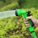 Пистолет для полива 1/2", на 7 режимов, Зеленый D878 / Насадка на шланг для полива / Ручной пистолет распылитель - изображение 2