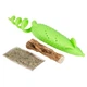 Игрушка для кошек GiGwi Refillable Catnip резиновая мышка с кошачьей мятой и мататаби 16,5 см салатовая (2347) - изображение 1