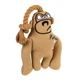 Мягкая игрушка для собак GiGwi Puffer Zoo Обезьяна с пищалкой и веревкой 31 см (2317) - изображение 1