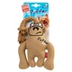 Мягкая игрушка для собак GiGwi Puffer Zoo Обезьяна с пищалкой и веревкой 31 см (2317) - изображение 2