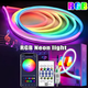 LED лента RGB Неоновая Веревка 10м 5V Bluetooth IP65 для подсветки помещения - изображение 1
