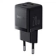 Зарядний пристрій Baseus Palm Fast Charger 20W Мережевий адаптер Type-C/USB зі швидкою зарядкою PD3.0/QC3.0, Чорний - зображення 1