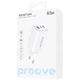 Зарядний пристрій Proove Pocket GaN 65W Мережевий адаптер 2Type-C/USB зі швидкою зарядкою QC4+/PD3.0, Білий - зображення 5
