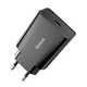Зарядное устройство Baseus Speed Mini PD Charger 20W Сетевой адаптер Type-C с быстрой зарядкой PD3.0/QC3.0/FCP, Черный - изображение 1