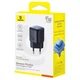 Зарядное устройство Baseus PicoGo GaN Fast Charger 45W Сетевой адаптер Type-С с быстрой зарядкой PD3.0/QC3.0/AFC/SCP/FCP, Черный - изображение 7
