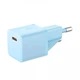 Зарядний пристрій Baseus GaN5 Mini Fast Charger 20W Мережевий адаптер Type-C зі швидкою зарядкою QC3.0/PD3.0, Блакитний - зображення 2