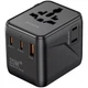 Зарядное устройство Proove Trip 25W Сетевой адаптер 2USB/Type-C/AC с быстрой зарядкой Черный - изображение 1