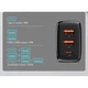 Зарядний пристрій Baseus Compact Quick Charger 30W Мережевий адаптер Type-C/2USB зі швидкою зарядкою QC3.0/PD3.0, Чорний - зображення 7