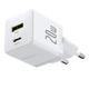 Зарядний пристрій Baseus Palm Fast Charger 20W Мережевий адаптер Type-C/USB зі швидкою зарядкою PD3.0/QC3.0, Білий - зображення 5