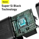 Зарядний пристрій Baseus Super Silicone Quick Charger 30W Мережевий адаптер Type-C зі швидкою зарядкою QC3.0/PD3.0, Чорний - зображення 8