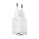 Зарядное устройство Baseus Compact 10.5W Сетевой адаптер 2USB, Белый - изображение 5
