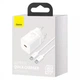 Зарядний пристрій Baseus 1хType-C PD25W + кабель Type-C Super Si White (TZCCSUP-L02) - зображення 2